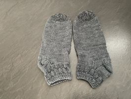 Handgestrickte Socken Sneaker Fusslänge 25 cm Gr.39/40