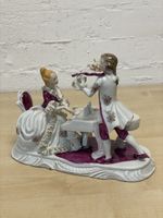 Porzellan Figur, Musikanten Paar, Vintage, Top Zustand!