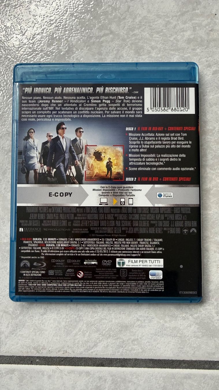 Alle DVDs: Blu-ray e DVD  Impossible Protocollo Fantasma – Gebraucht aus Monte Carasso von Ely67 6