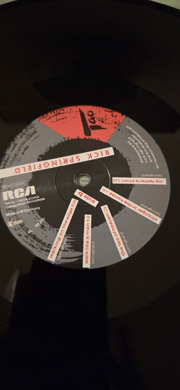 Dischi in vinile: Rick Springfield - Tao  1985 Vg,Vg – Usato da Yvonand venduto da RF-VINYL 4
