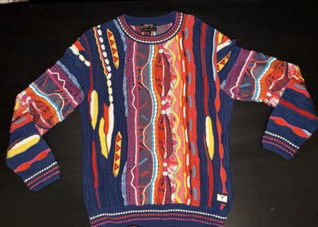 Carlo Colucci Pullover Gr M Bunt Strick Design Italien 