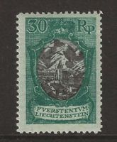 1921 : Liechtenstein Nr. 55 - Kirche Bendern ** KP 380.--