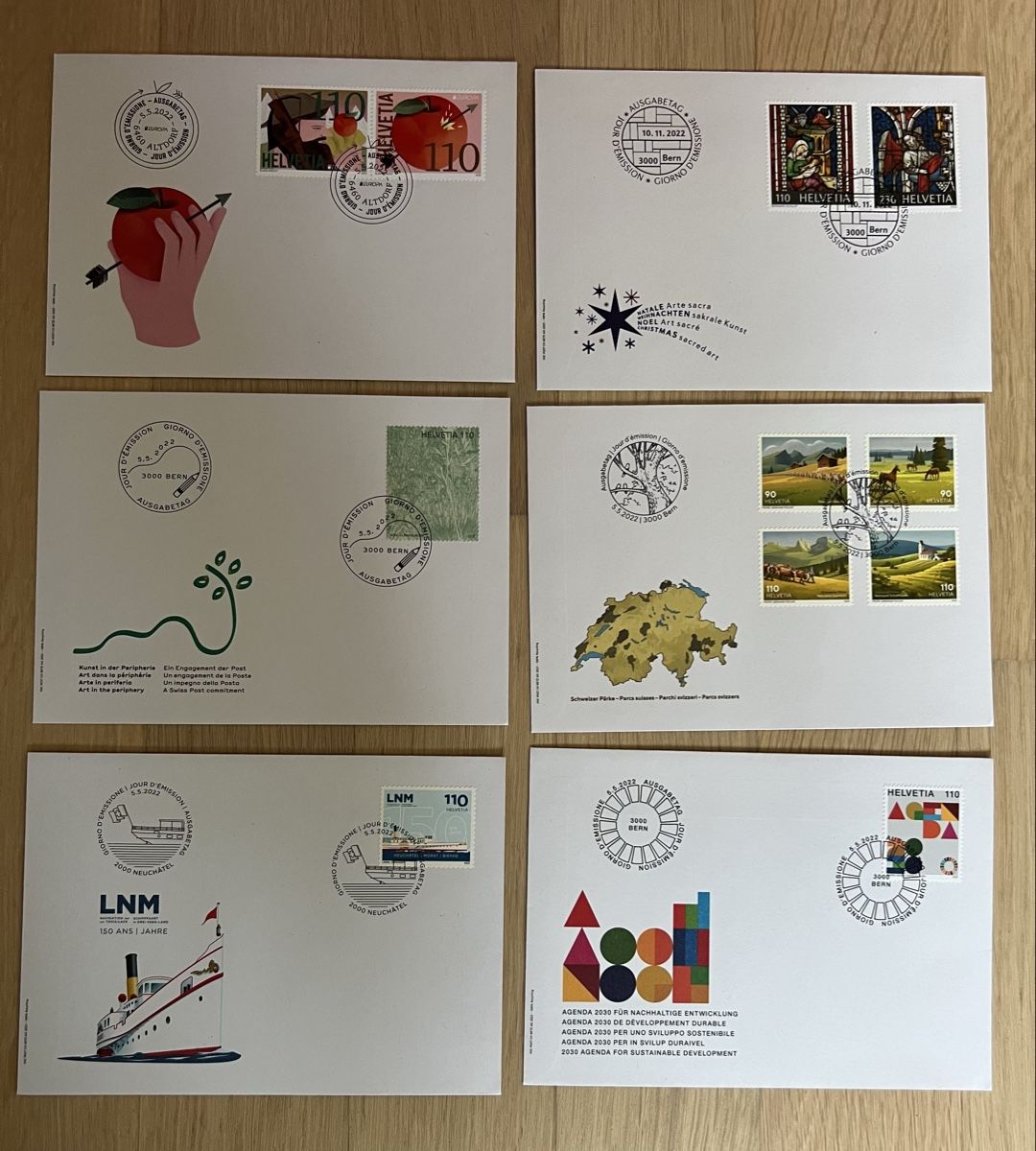 Alle Briefmarken: 27Stk. CH FDC von 2022 – Neu (gemäss Beschreibung) aus Braunau von Desil2511 3