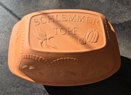 Schlemmertopf Römertopf Tonbräter gebraucht guter Zustand