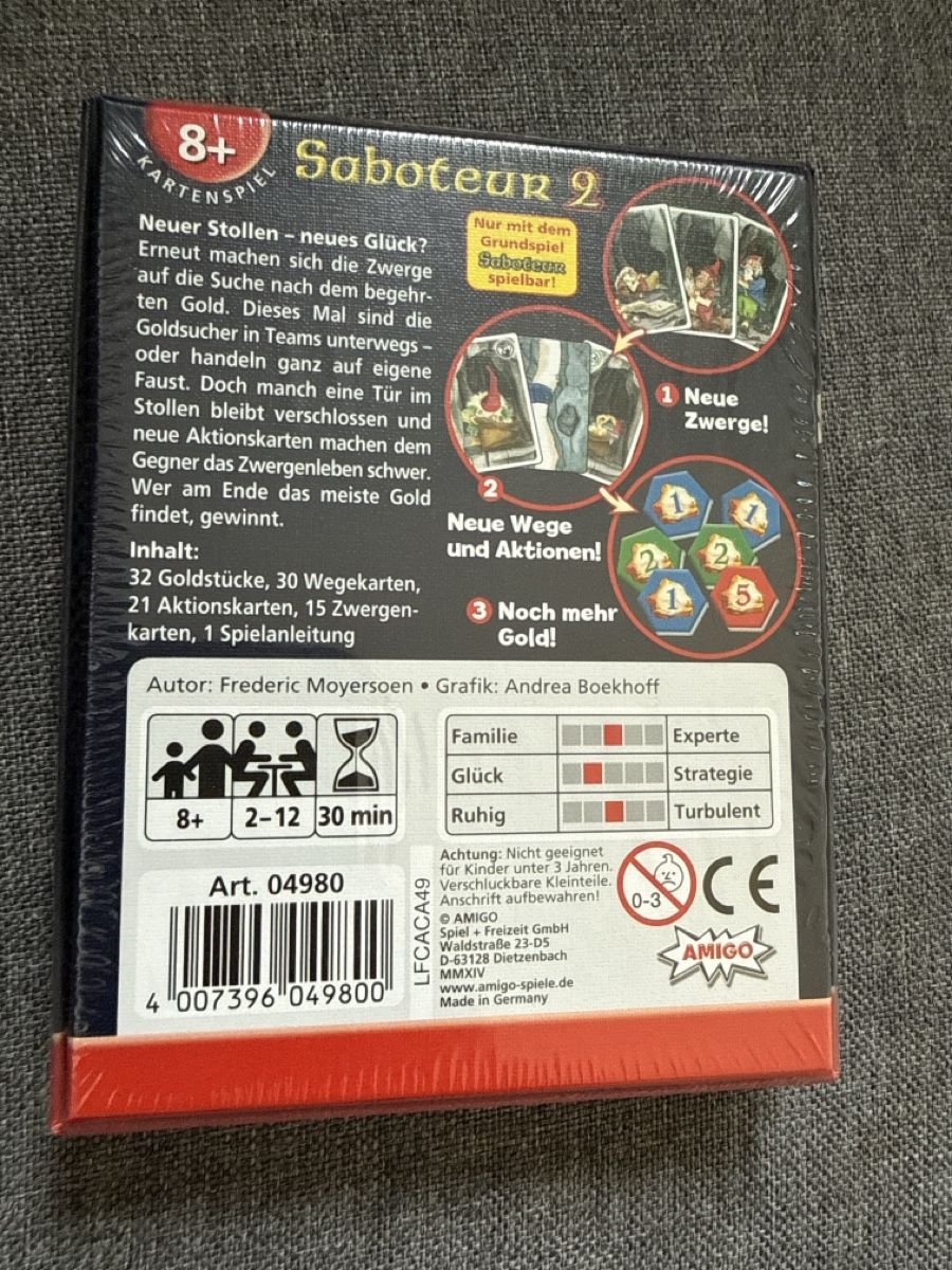 Amigo Spiele: Saboteur 2 - Erweiterung – Neu und originalverpackt aus Basel von ser_5v8v 1