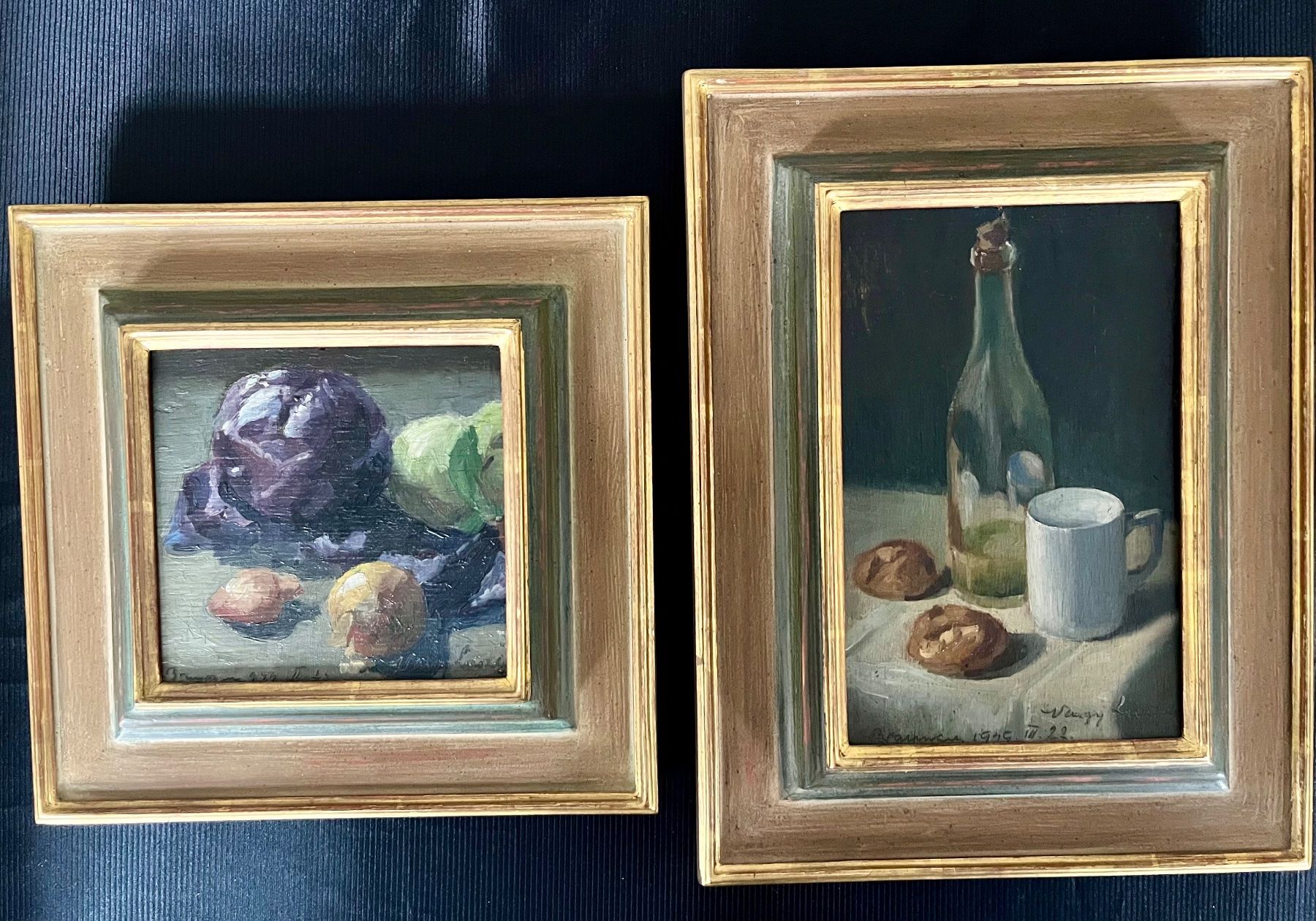 Gemälde: 2 x Stillleben, L. Nagy – Gebraucht aus Niederteufen von BeklaS1964