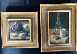 2 x Stillleben, L. Nagy