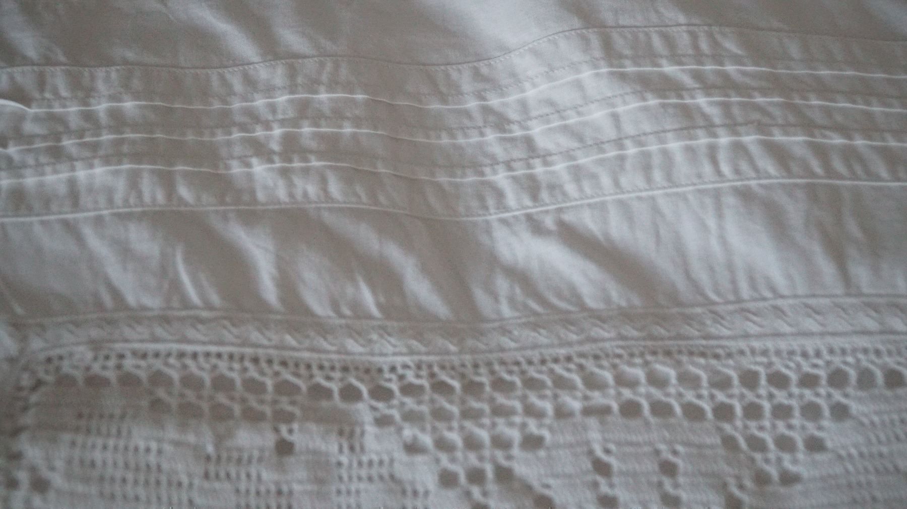 Bettwäsche: 2 Paradekissen mit Spitze 90x83cm – Gebraucht aus Bern von Antikbatik 5