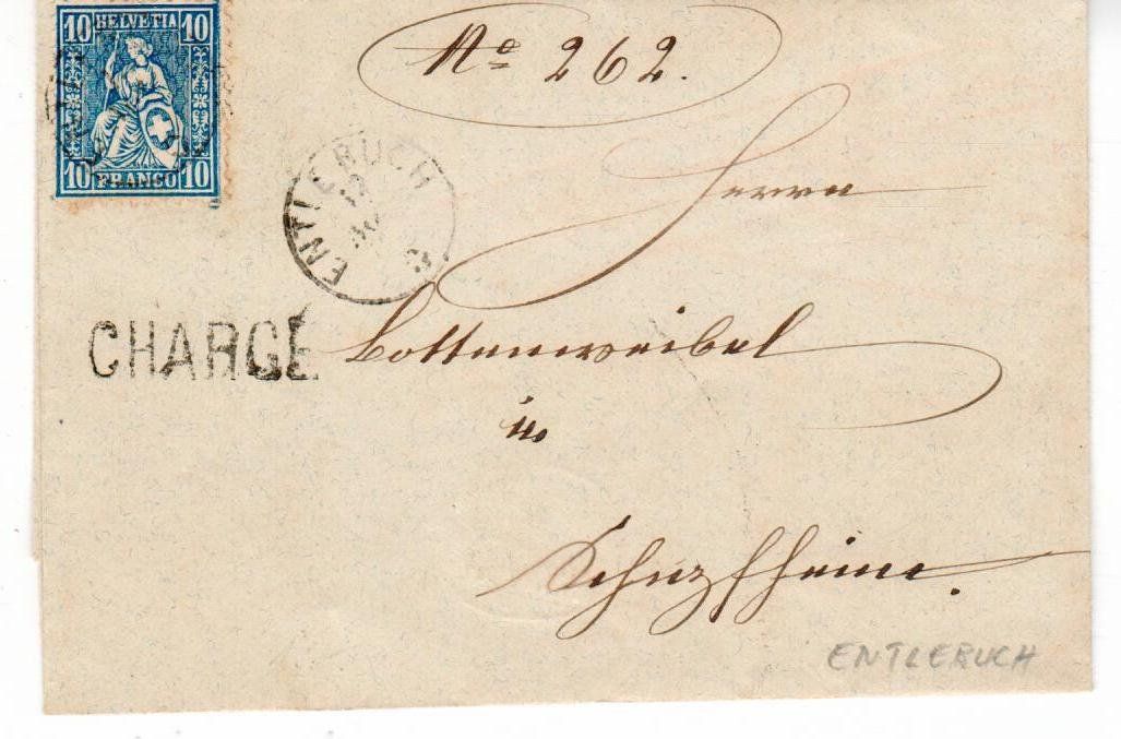 Tutti i francobolli: Faltbrief  1864 aus Entlebuch – Usato da Wolhusen venduto da Curver9