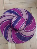 Straw hat in vibrant colours size 54/55