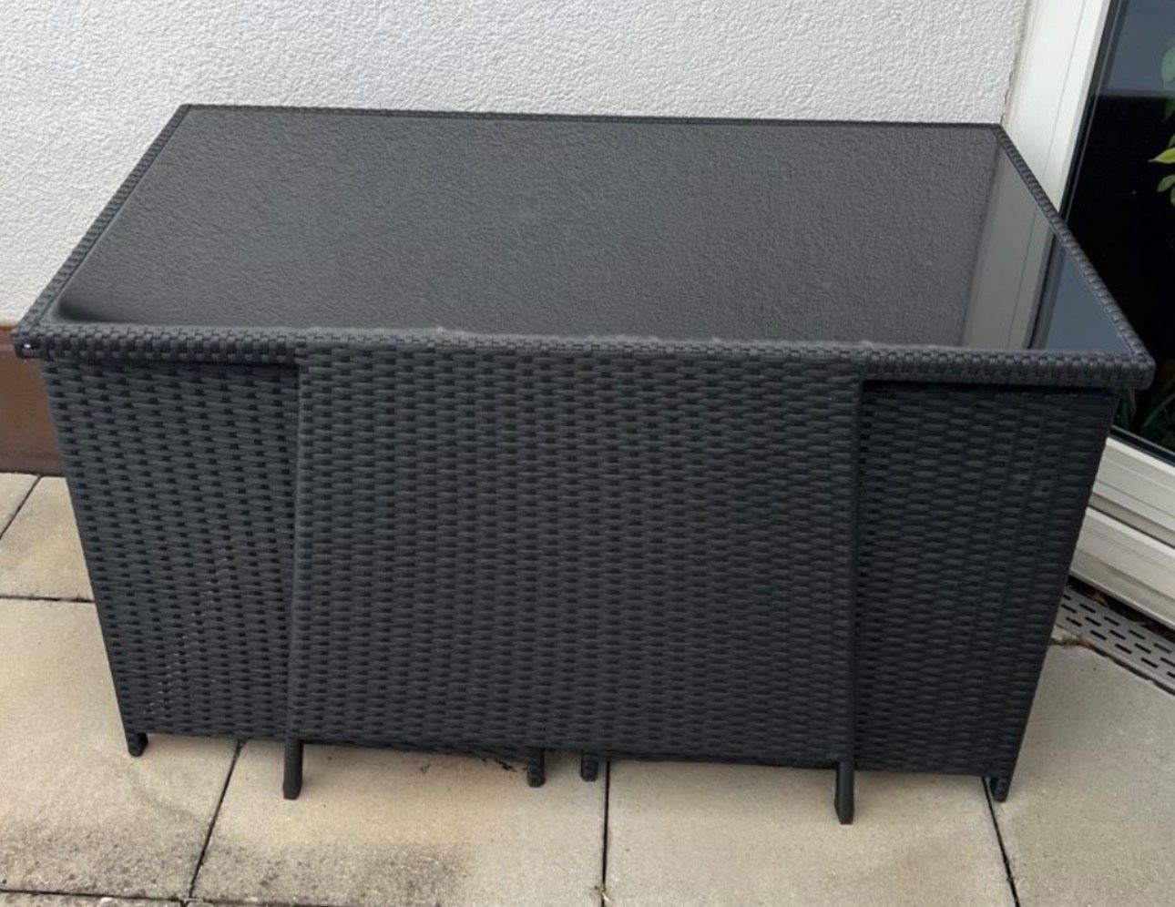 Set di tavolo e panche: Rattan tisch mit 2 Stühle – Usato da Zürich venduto da Privat4444 2