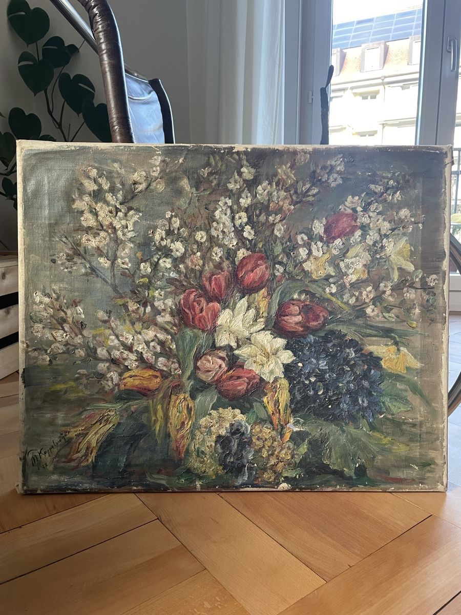 Dipinti: Blumenbouquet Ölgemälde Leinwand – Difettoso da Bern venduto da orno_33