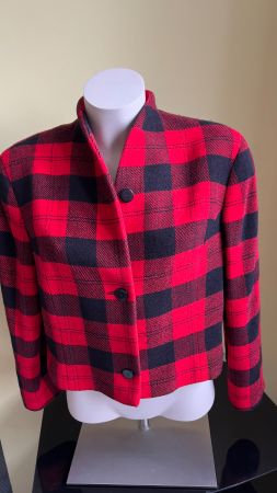 JACKE VON ZAPA,, ROT-SCHWARZ  KARIERT GR, M