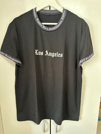 T-Shirt Schwarz Los Angeles Grösse S