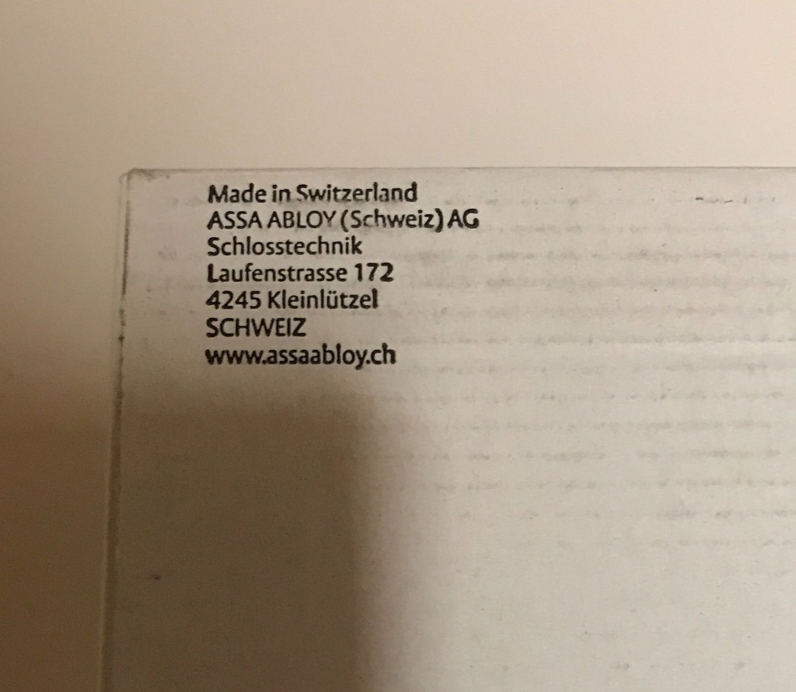 Assa Abloy Lucchetti: MSL Casa 1236PDa Panik Einsteckschloss ASSA ABLOY Neu – Nuovo e nell'imballaggio originale da luzern venduto da ARNI. 7