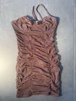 Braunes Sommerkleid, Minikleid, Grösse S 