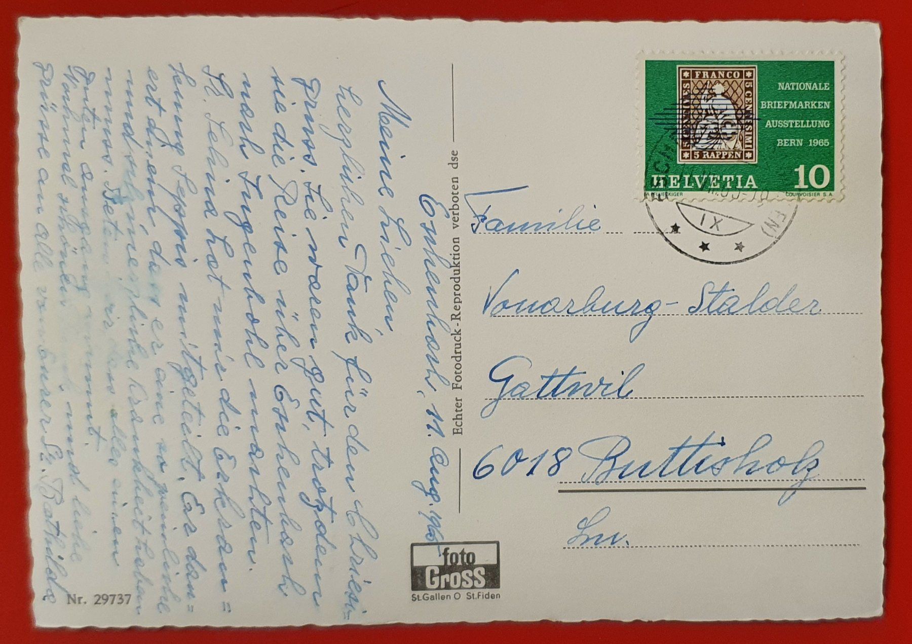 Cartoline postali: Eschenbach 1965 – Usato da Kreuzlingen venduto da Rschweiz1 1