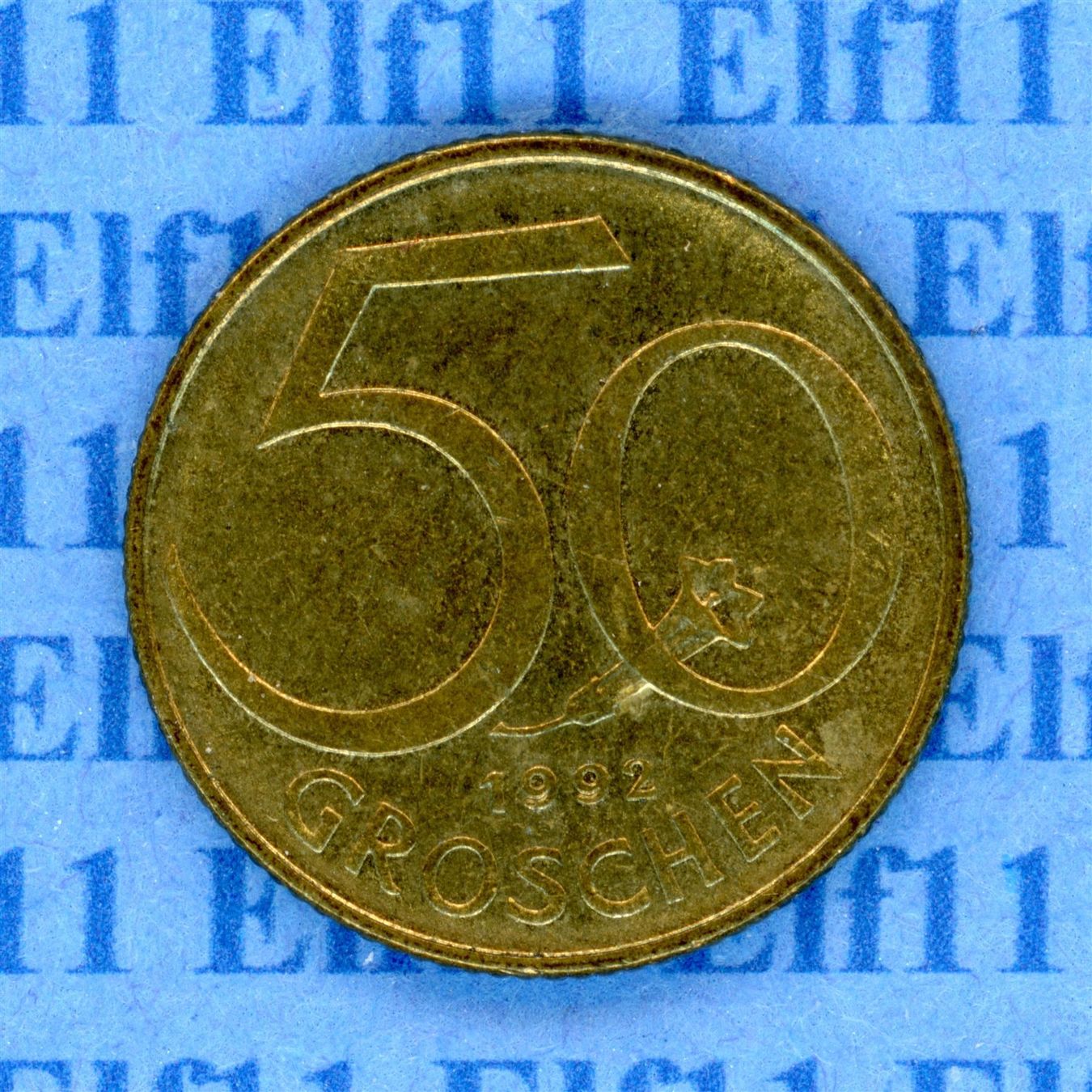 Tutti le monete: ATS___0.50 1992 -vz 50 Groschen – Usato da Widnau venduto da Elf11