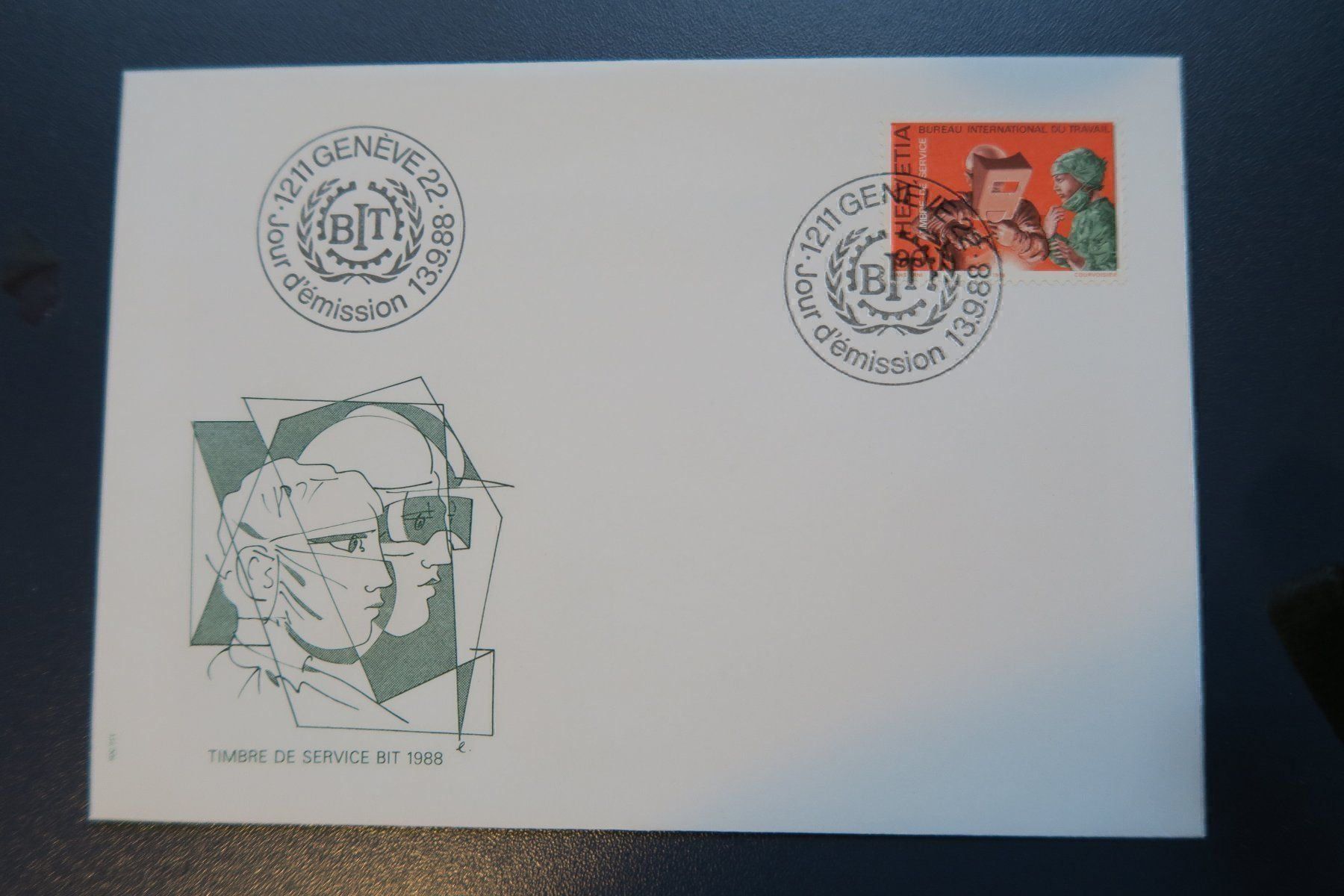 Alle Briefmarken: 2 FDC Telecommunications und BIT 1988 – Gebraucht aus Altdorf UR von boardsofcanada 1