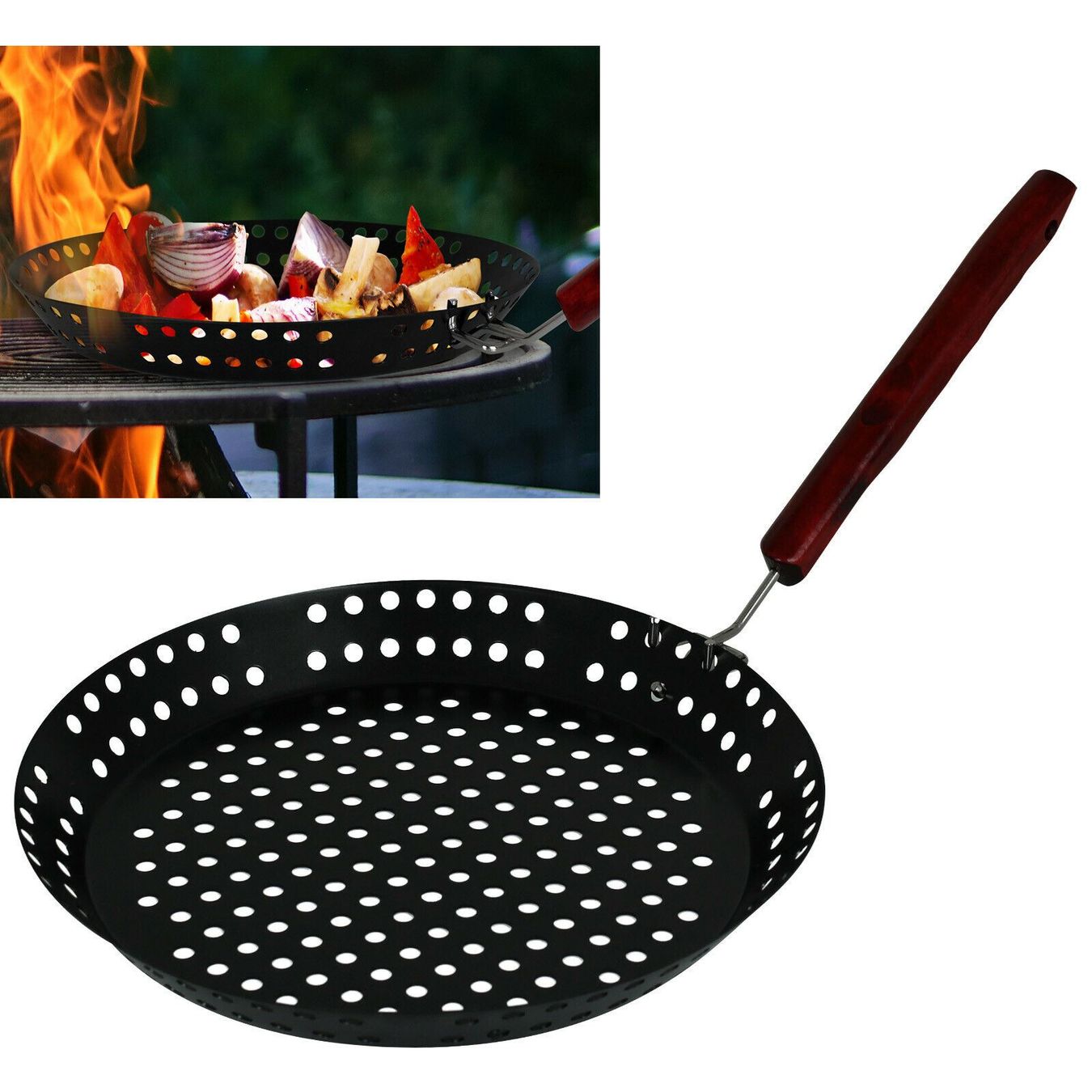Pfannen: Grillpfanne Gemüsepfanne Grillkorb – Neu und originalverpackt aus Kreuzlingen von DealBlitz