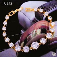 Armband mit Zirkonia Steinen Goldfarben neu