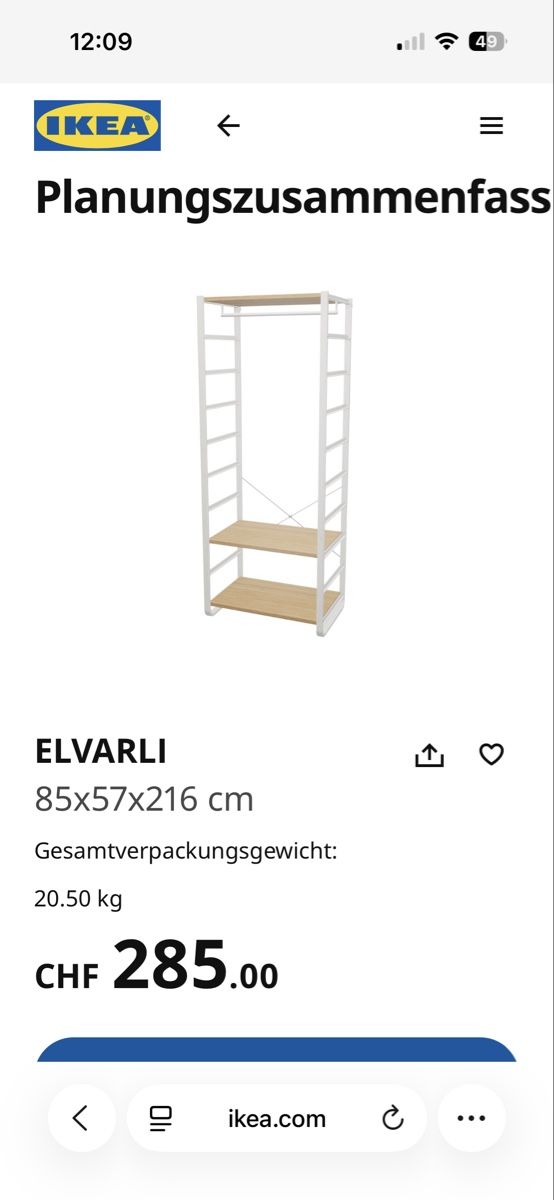Ikea Guardaroba: Elvarli Regal Ikea – Usato da Reinach BL venduto da Anrix 1