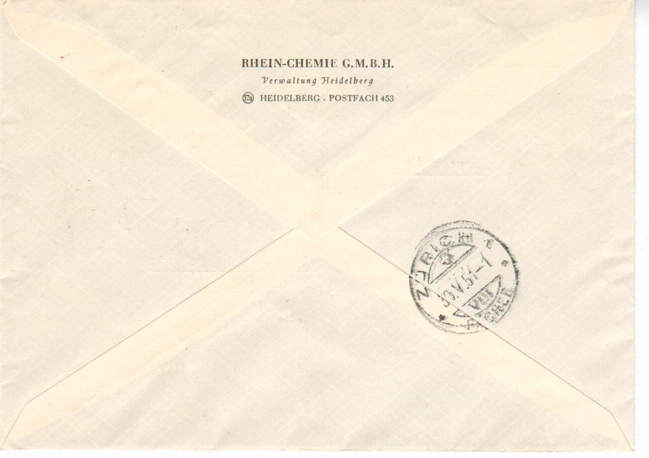 Alle Briefmarken: R - Heidelberg mit Abart Deutsche Post – Gebraucht aus Wolhusen von Curver9 2