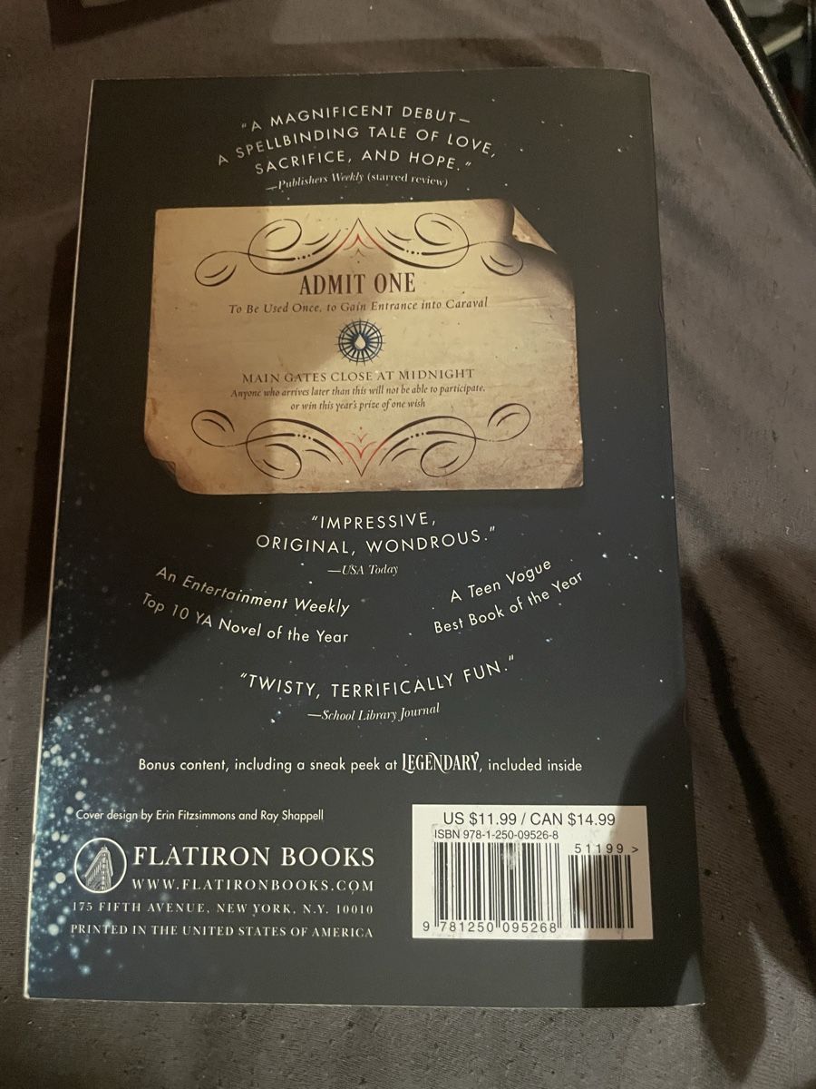 Livres: Caraval – Neuf (Voir description) à Lenk im Simmental par banane50626 1