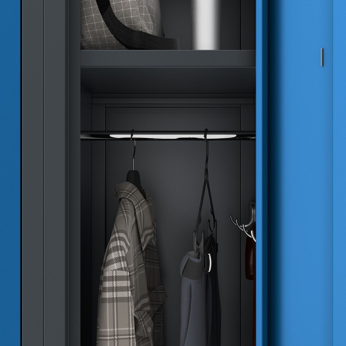 Schränke: Schliessfachschrank 2 Fächer - Anthrazit/Blau – Neu und originalverpackt aus Wallenwil von toesstal-vertrieb 7