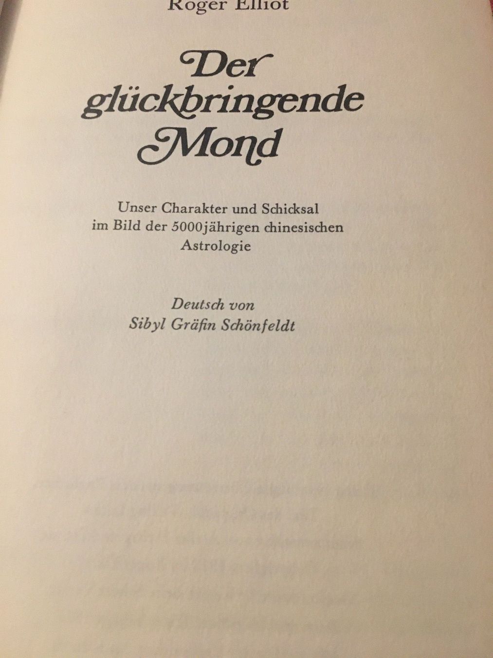 Libri: Der glückbringende Mond, Roger Elliot – Usato da Baden venduto da swiss-alps 2
