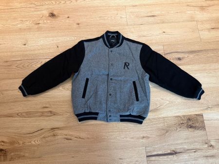 Represent College Jacke grau schwarz Grösse L