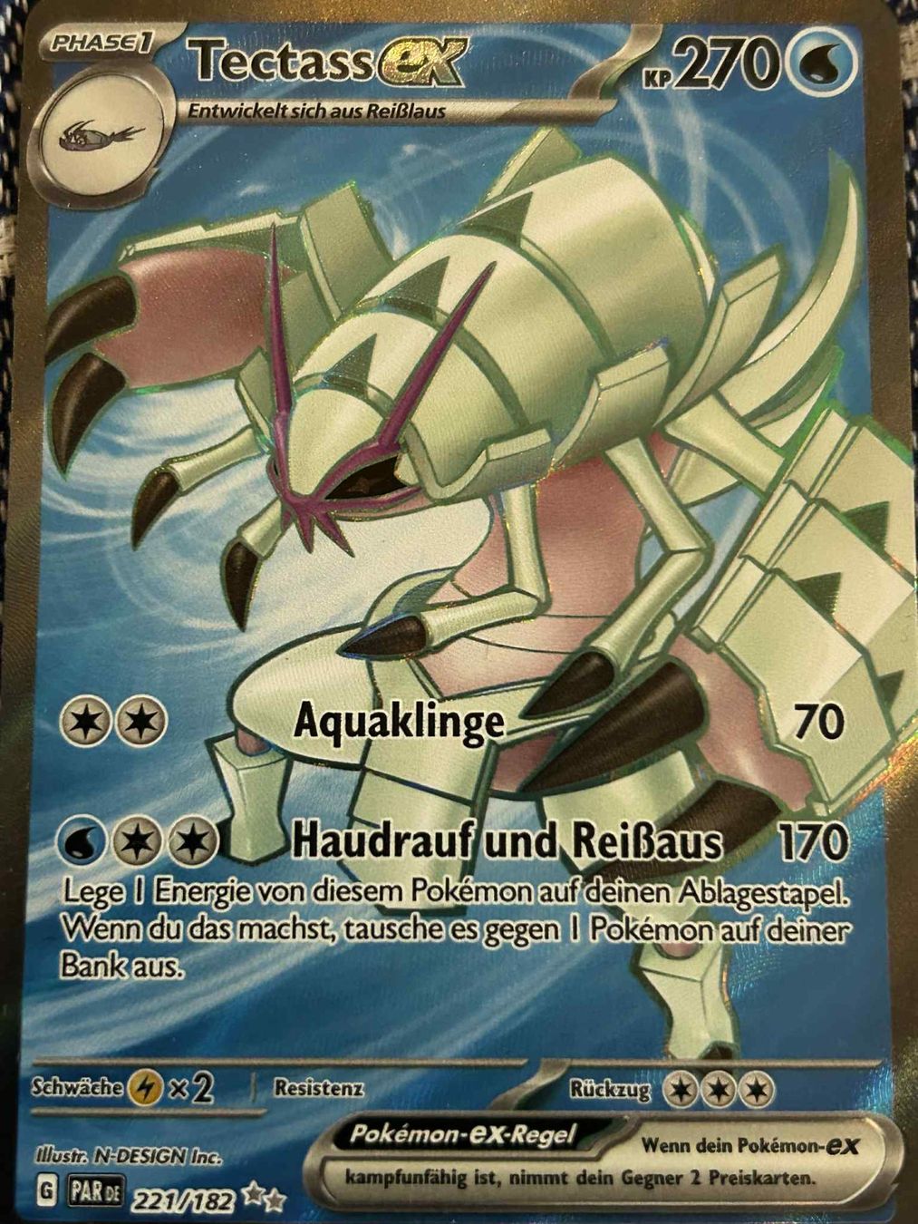 Pokémon Carte collezionabili: Pokémon Tectass Ex Full Art Paradox Rift – Usato da Bern venduto da Flo_Brunner