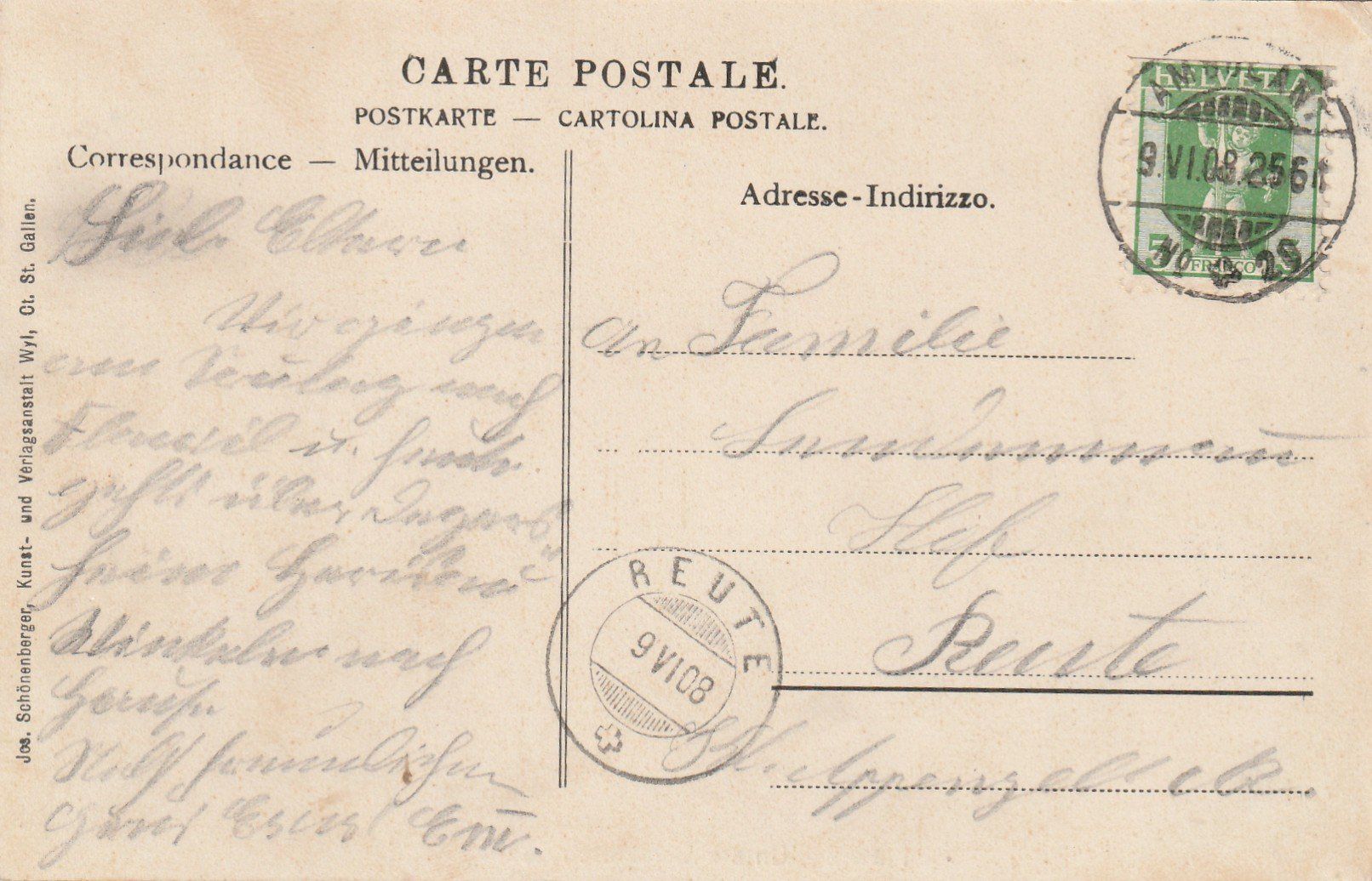 Cartes postales: Flawil Bahnhofstrasse – D'occasion à Rorschacherberg par fratovi2 1