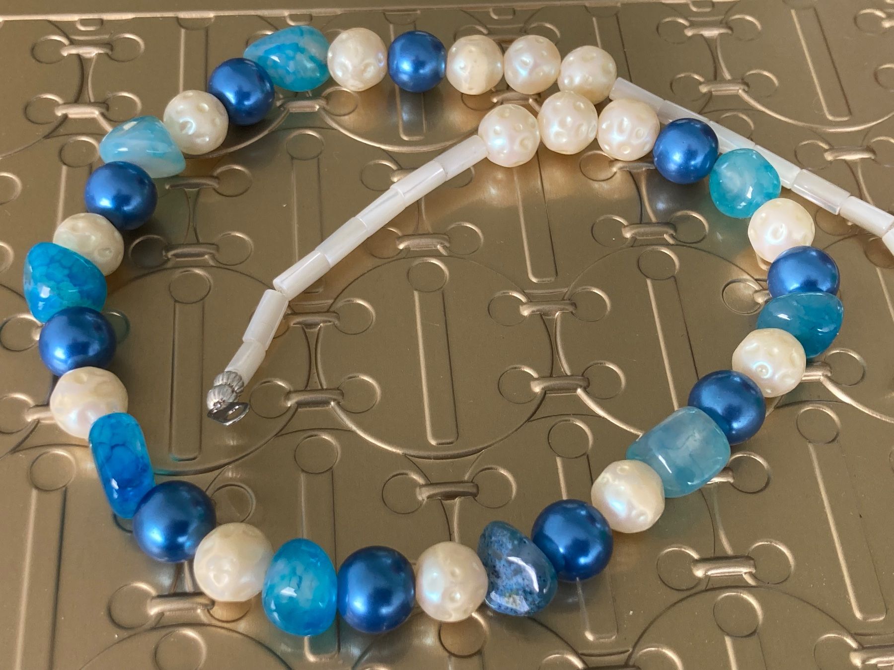 Catenine: Collier vintage perles de verre – Usato da Marly venduto da Antigona71 1