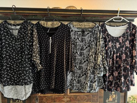 4 Langarm Shirt/Blusen Gr. M/L
