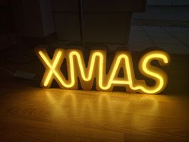 Déco Noël LED "XMAS" ambiance chaleureuse