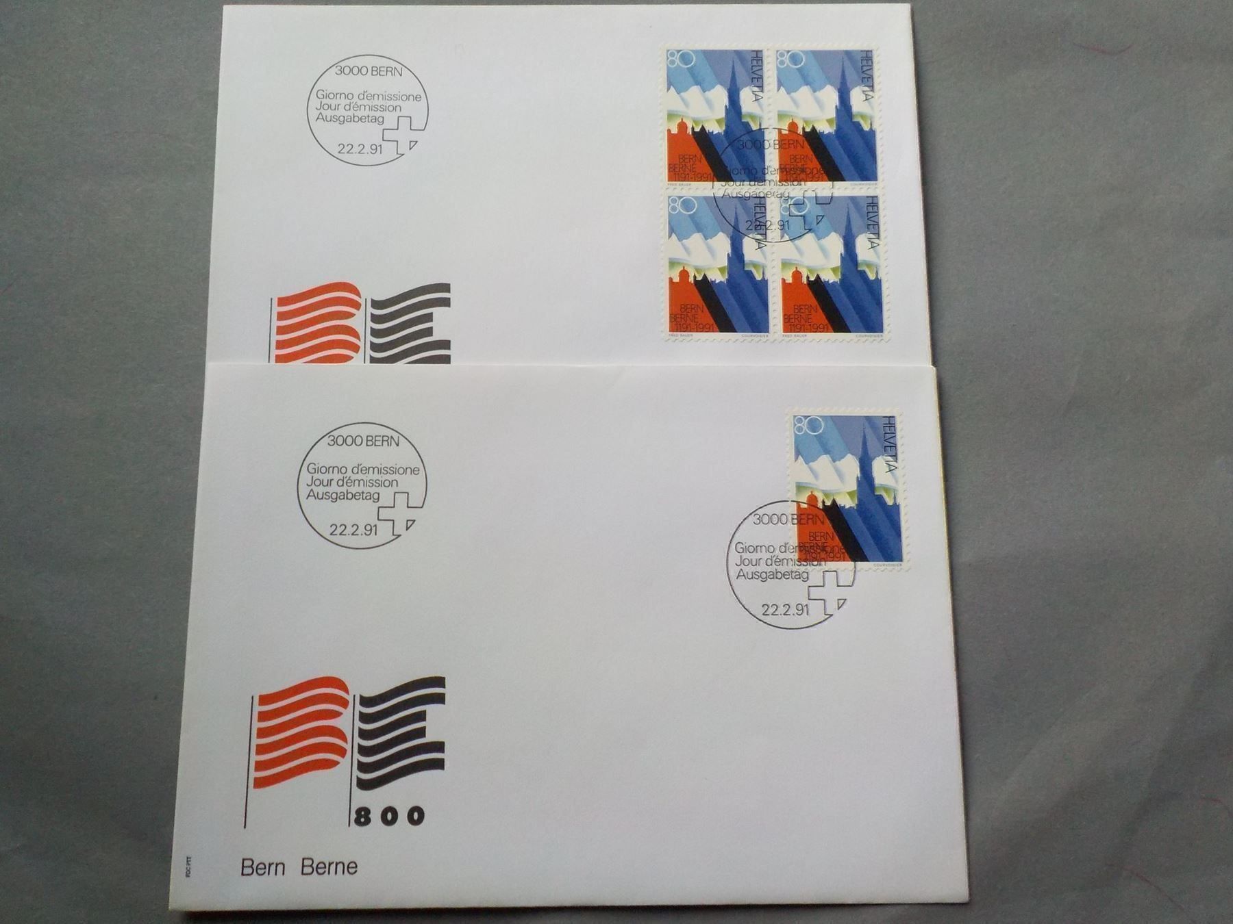 Tutti i francobolli: 1991, FDC, Sondermarken I – Nuovo (secondo la descrizione) da Muri b. Bern venduto da Ricardoverkauf