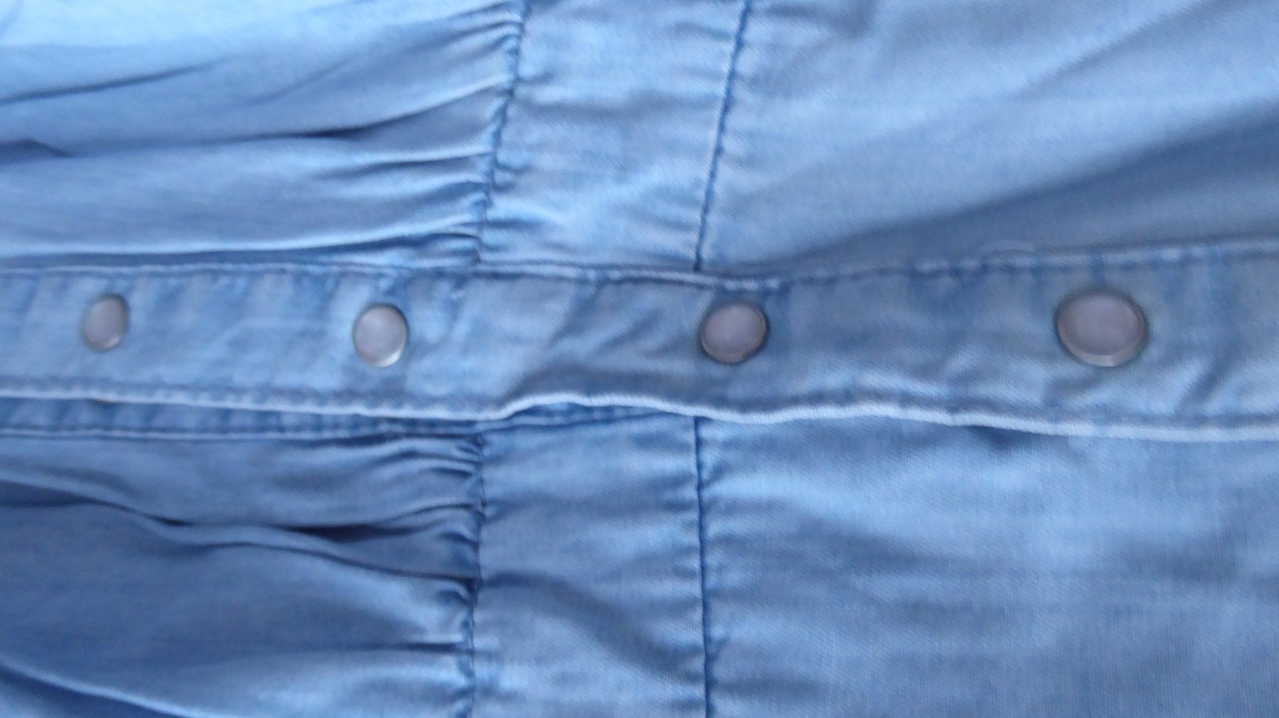 Kleider: Sommer Mini Kleid Jeans Gr 36 Bund 36cm – Gebraucht aus Sargans von Benziner 2