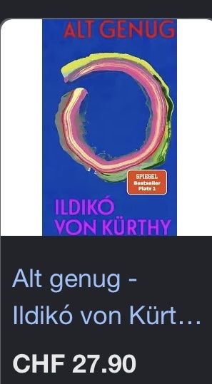 Livres: Ildiko von Kürthy: Alt genug – Neuf (Voir description) à Buchs AG par Allerleis 2