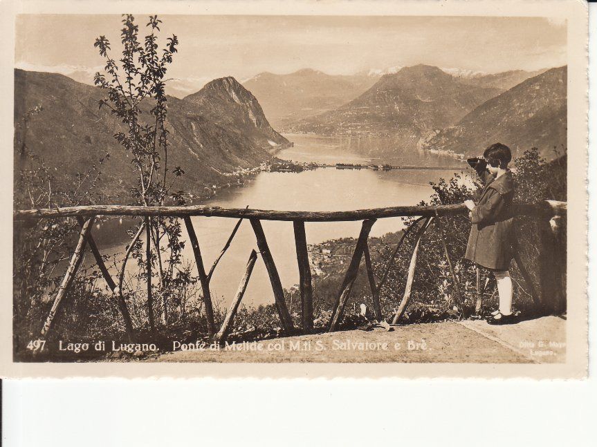 Ansichtskarten: Lago di Lugano 1942 – Gebraucht aus Bürglen TG von StampGraf