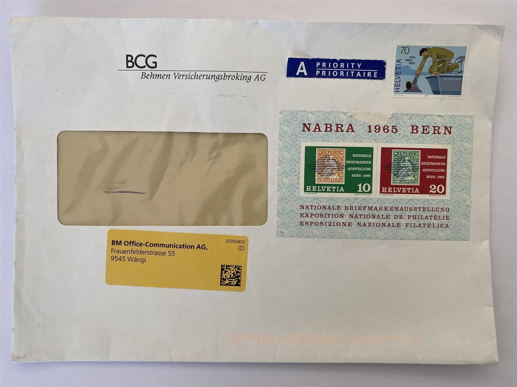 Alle Briefmarken: Briefmarken – Gebraucht aus Wängi von Bmo