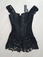 Gothic Corsage m. Spitze Gr S *neu*
