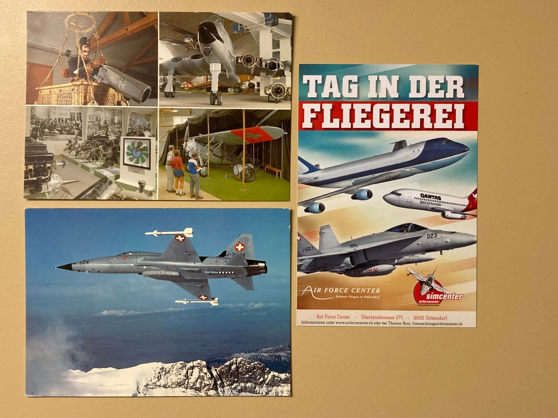 Cartoline postali: 3 Postkarten Luftwaffe Dübendorf – Usato da Brütten venduto da Hst1