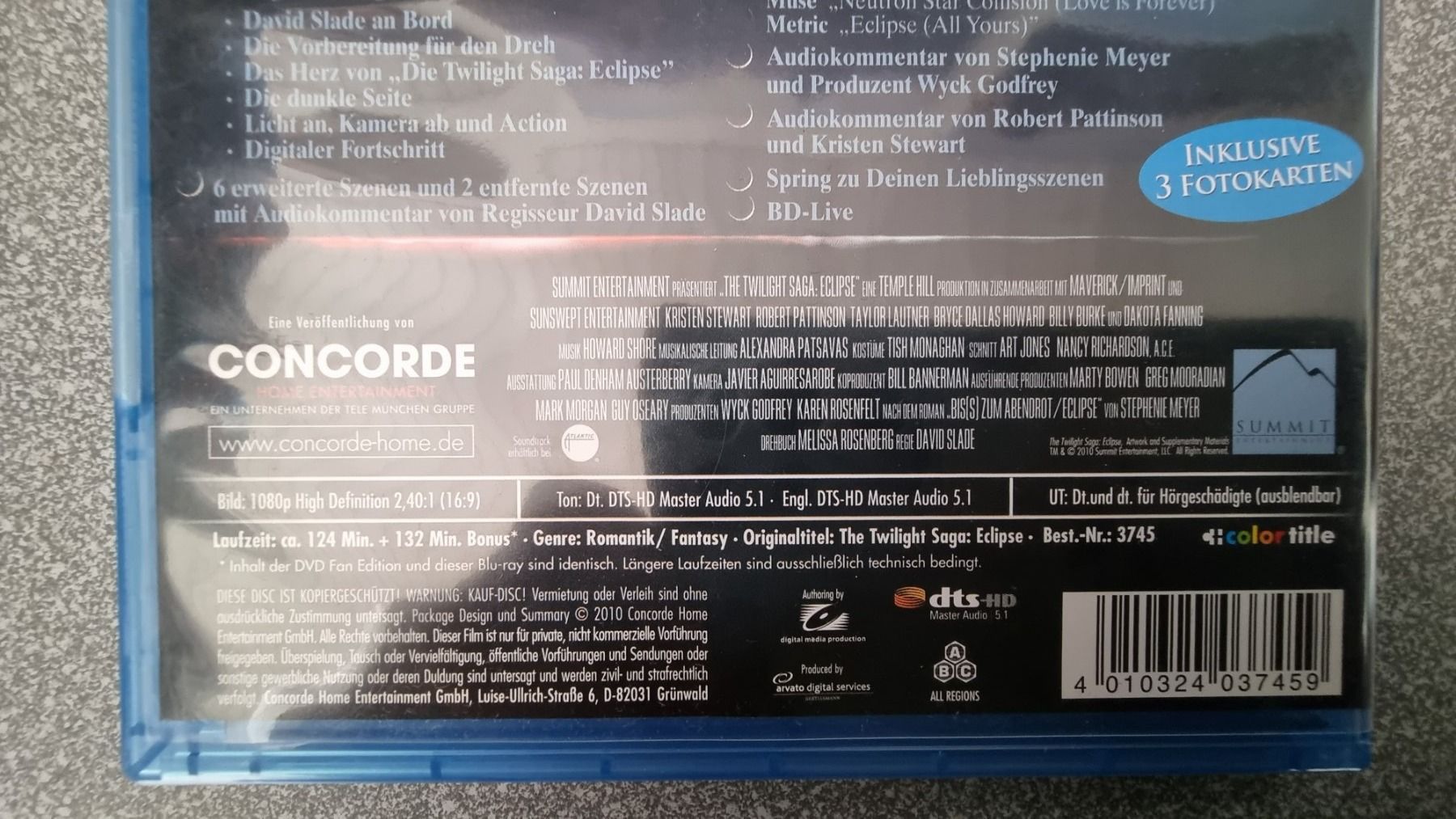 Tous les DVDs: Blu Ray - Die Twilight Saga: Eclipse Biss zum Abendrot – D'occasion à Oetwil am See par fineli2 1