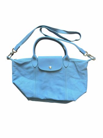 Sac bandoulière Longchamp bleu cuir étst superbe