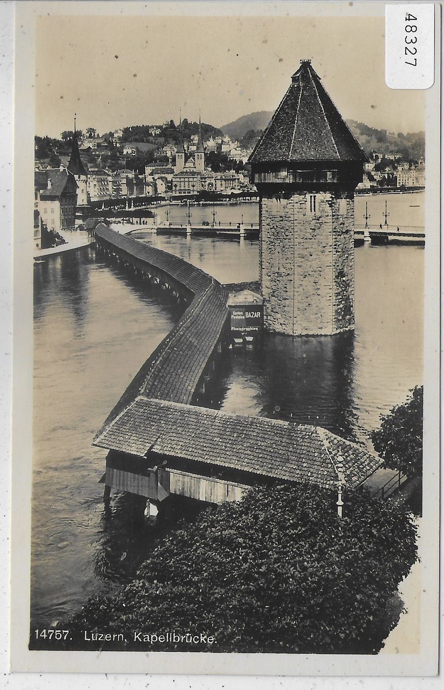Cartoline postali: Luzern - Kapellbrücke – Usato da Ettingen venduto da Kartenplanet