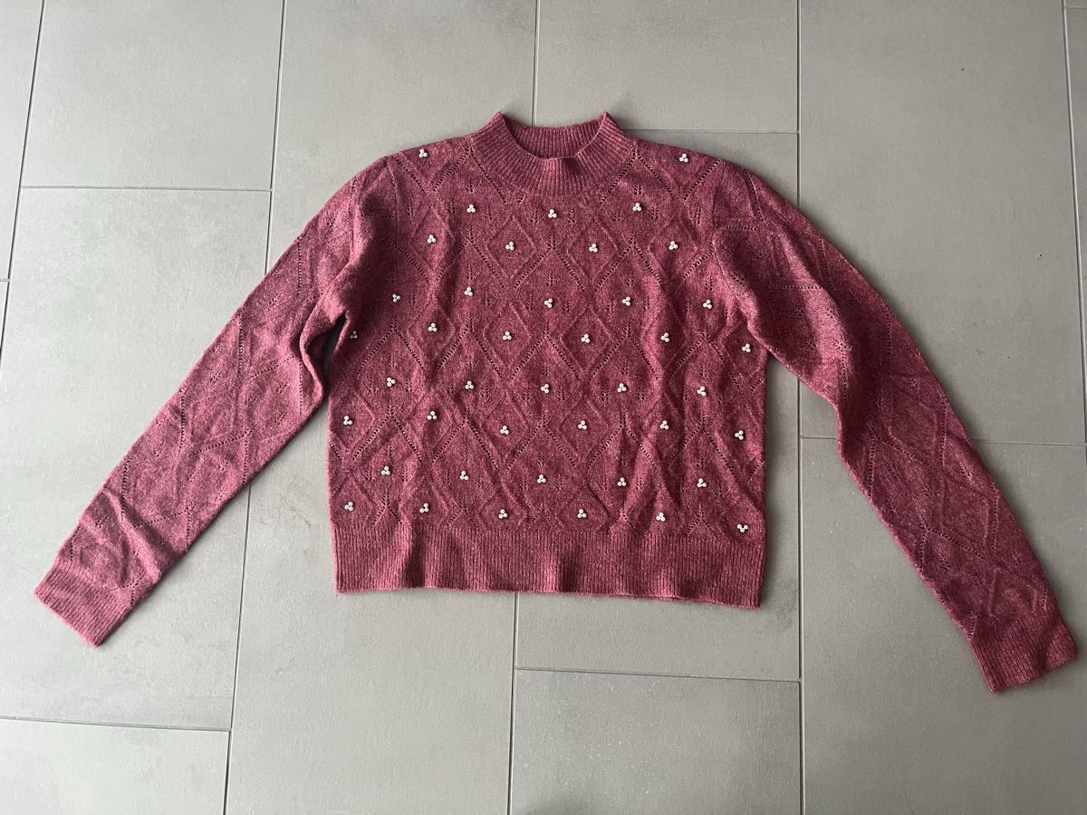 Maglioni & Felpe: Strickpullover magenta mit Perlen S neu – Nuovo (secondo la descrizione) da Birrwil venduto da vanyboo