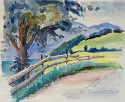 M. Debrunner, 1955 - Aquarell, Quarten SG