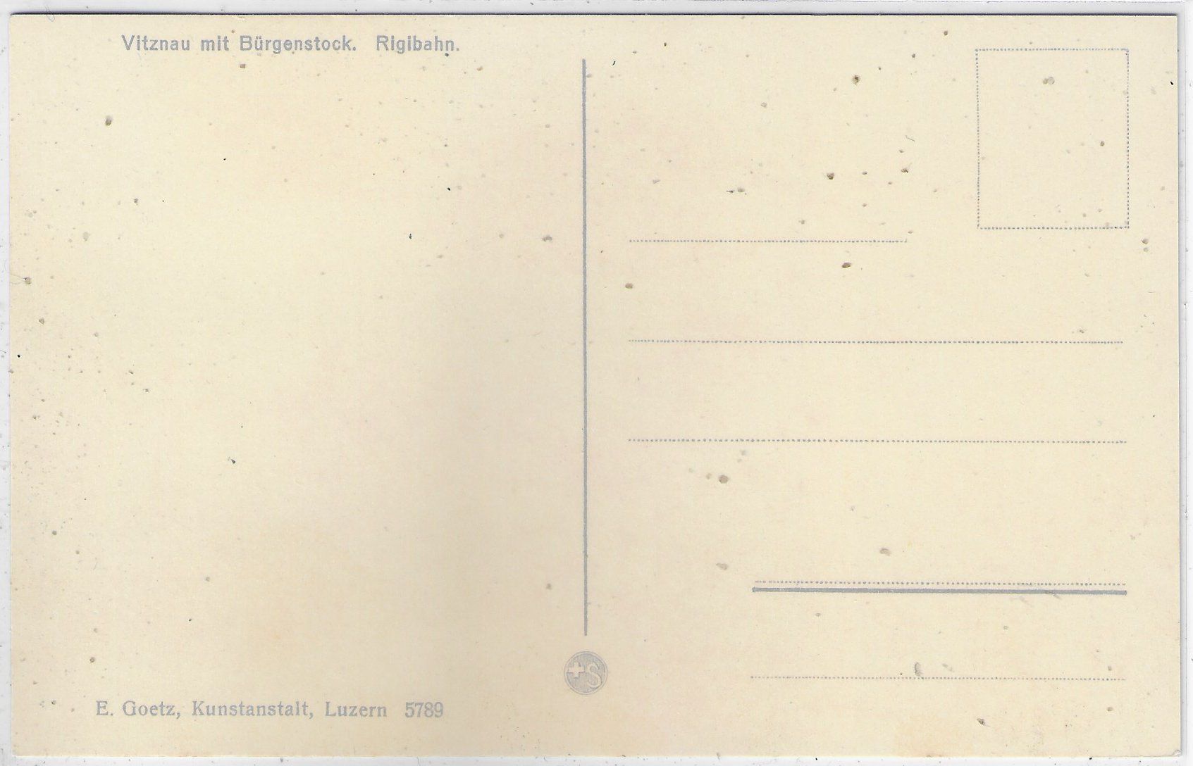 Cartes postales: Vitznau mit Bürgenstock - Rigibahn - Litho – D'occasion à Ettingen par Kartenplanet 1