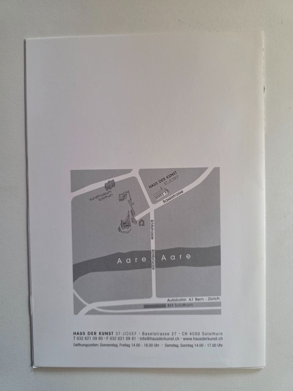 Libri: Michael Biberstein - Einladung Vernissage 2002 Solothurn – Usato da Walterswil BE venduto da Lonitti 2